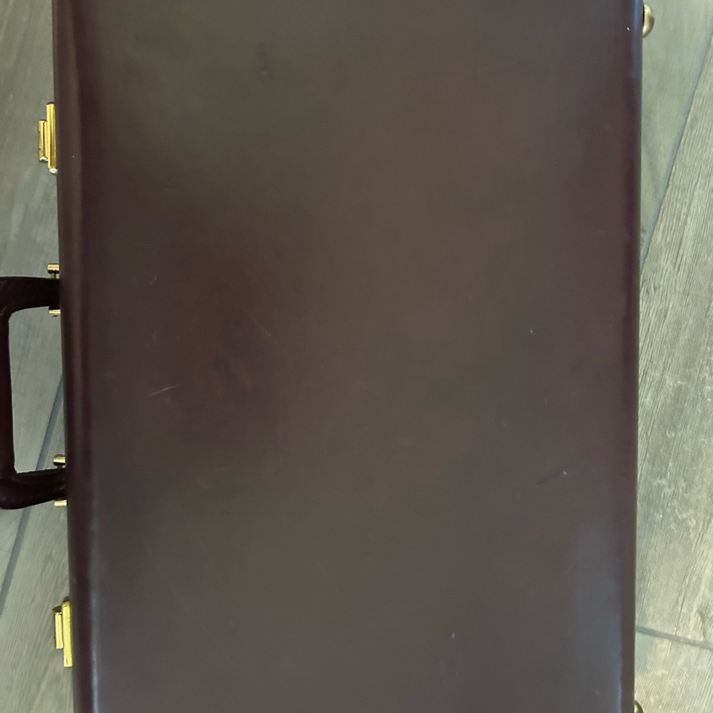 Brown Leather Briefcase - Picture 4 of 5